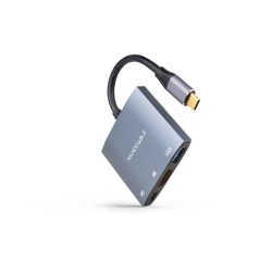 Adaptador Nanocable USB-C a USB-A/C/HDMI (10.16.4306)