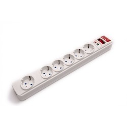 Regleta SALICRU SPS Safe6 6xSchuko Blanca (680BA000003)