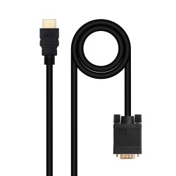 Nanocable HDMI/M a VGA/M 1.8m Negro (10.15.4348)