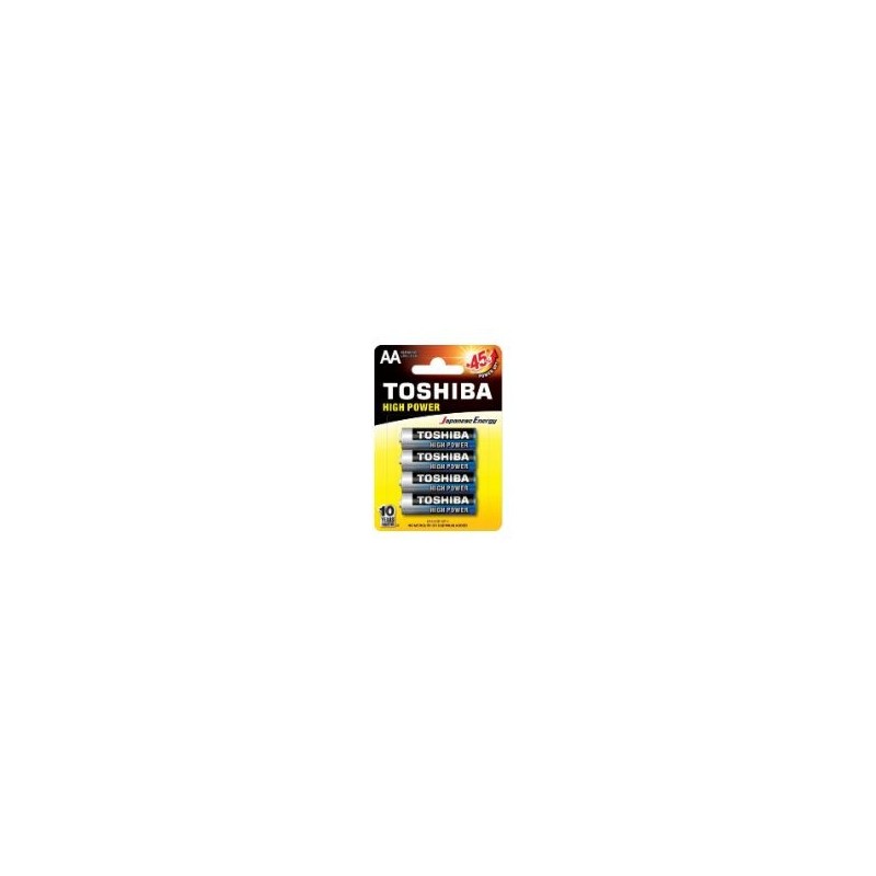 Pack 4 Pilas Toshiba AA Alcalinas LR6 1.5V (R6AT BL4)