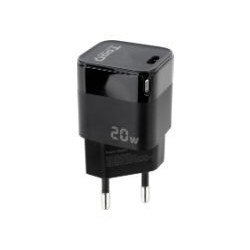 Cargador de Pared TOOQ 20W 1xUSB-C Negro (TQWC-PD20)
