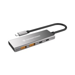 Hub CONCEPTRONIC USB-C a 2xUSB-C/2xUBC-A (HUBBIES15G)