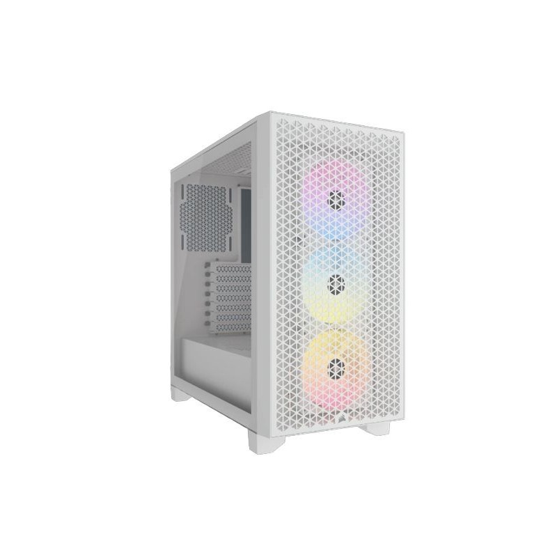 Caja Corsair 3000D ARGB ATX Blanca (CC-9011256-WW)