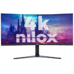 Monitor Gaming NILOX 34in UWQHD Curvo Negro (NXM344KD11)