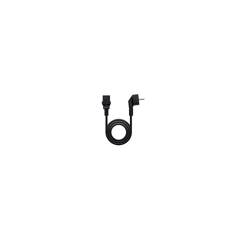 Nanocable C14/M a CEE7/H 25cm Negro (10.22.0901)
