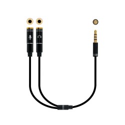 Nanocable Audio 3.5mm/M a 2x3.5mm/H 30cm (10.24.1202)