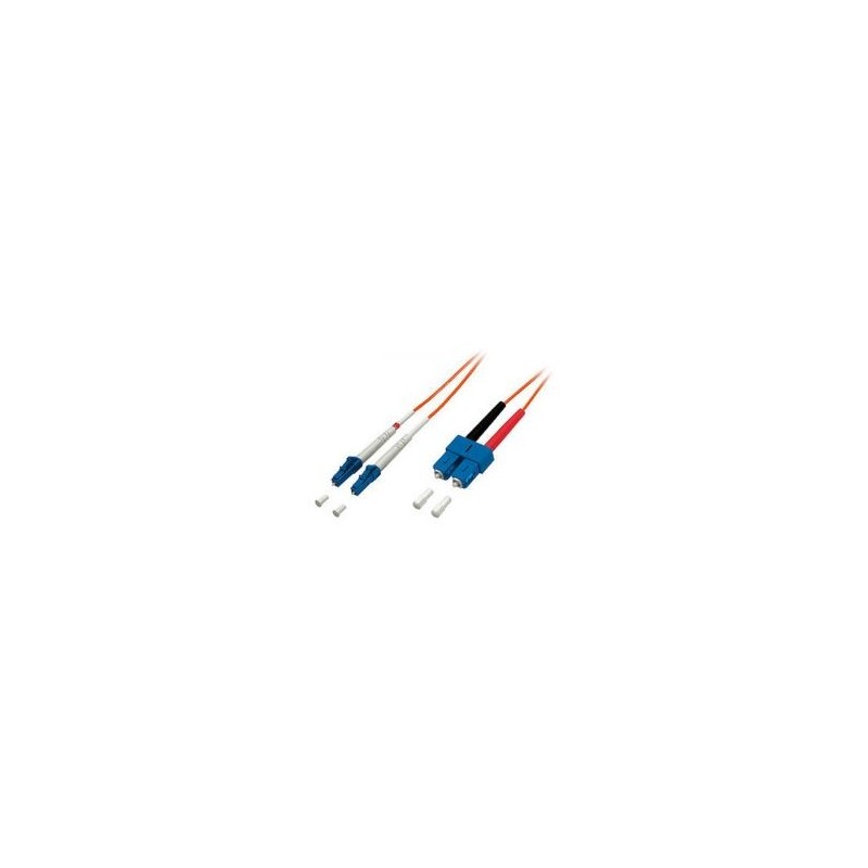 Fibra Óptica EQUIP LC/M a SC/M 1m Naranja (EQ254321)
