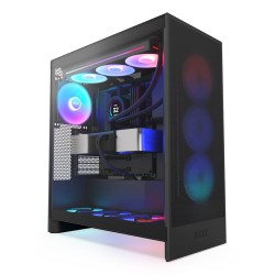 Caja NZXT H7 Flow RGB ATX EATX mATX Negra (CM-H72FB-R1)