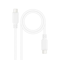 Nanocable USB-C/M/M 1.5m Blanco (10.01.2301-L150-W)