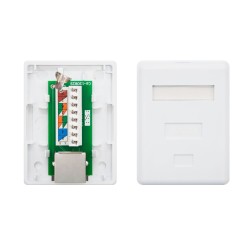 Roseta Superficie RJ45 Cat6 FTP 1Toma (10.21.1601)