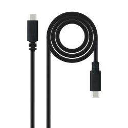 Nanocable USB-C/M a USB-C/M 1.5m Negro(10.01.2301-L150)