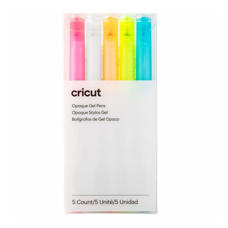 Pack 5Bolis Gel CRICUT Ros/Naran/Blan/Am(CRC-2009849)