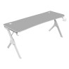 Mesa Mars Gaming 160x75X60cm Blanca (MGDXLW)
