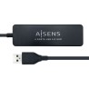 Hub AISENS USB 2.0 a 4xUSB 2.0 30cm Negro (A104-0402)