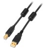 Cable AISENS USB-A/M a USB-B/M 5m Negro (A101-0011)