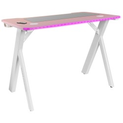 Mesa Mars Gaming RGB 100x74x60cm Rosa (MGD100RGBP)