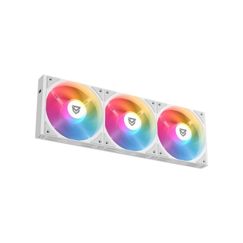 Ventilador Nfortec ARGB Kit 3 Blanco (NF-FAN-STELLAR-W)