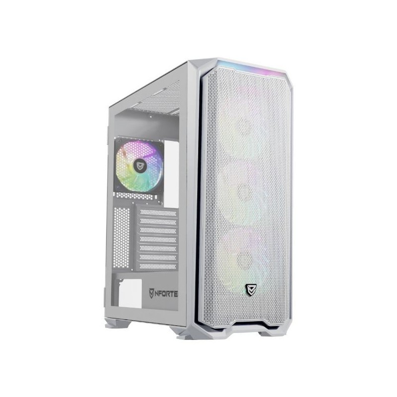 Caja Nfortec ATX mATX EATX ITX Blanca (NF-CS-KRATERX-W)