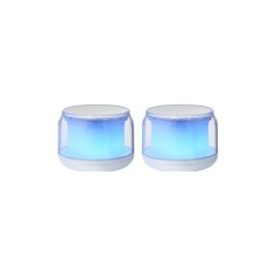 Altavoces Mars Gaming 15W RGB 3.5mm BT Blanco (MSAURAW)