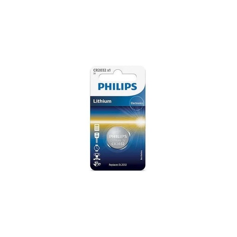 Pila de Botón Philips CR2032 3V (CR2032/01B)