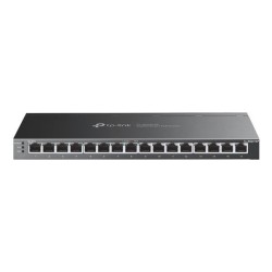 Switch TP-Link 16xRJ45 GbE PoE+ Rack Negro (TL-SG2016P)