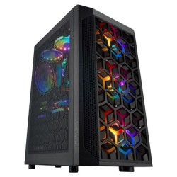Caja Mars Gaming FRGB mATX Mini-ITX Negra (MCMESH)