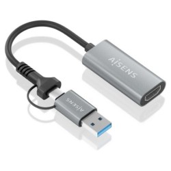 Conversor AISENS USB-A/C/M a HDMI/H 12cm (A109-0913)