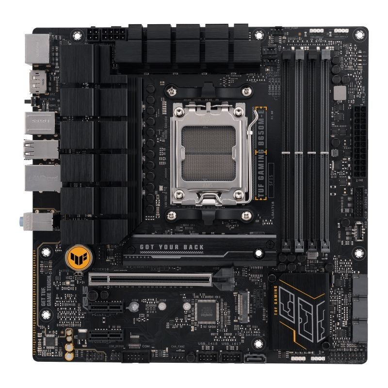 ASUS TUF GAMING B650M-E: (AM5) 4DDR5 HDMI VGA DP mATX