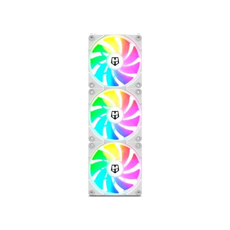 Ventilador NOX ARGB 3x120mm Blanco (NXHUMMEREASYLINKWH)