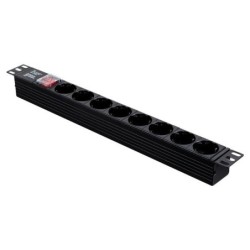 Regleta Aiten Data 8xSchuko Rack 1U Negra (20.08.19)