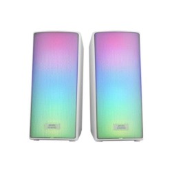Altavoces Mars Gaming 15W 2.0 RGB BT Blanco (MSRGB2W)