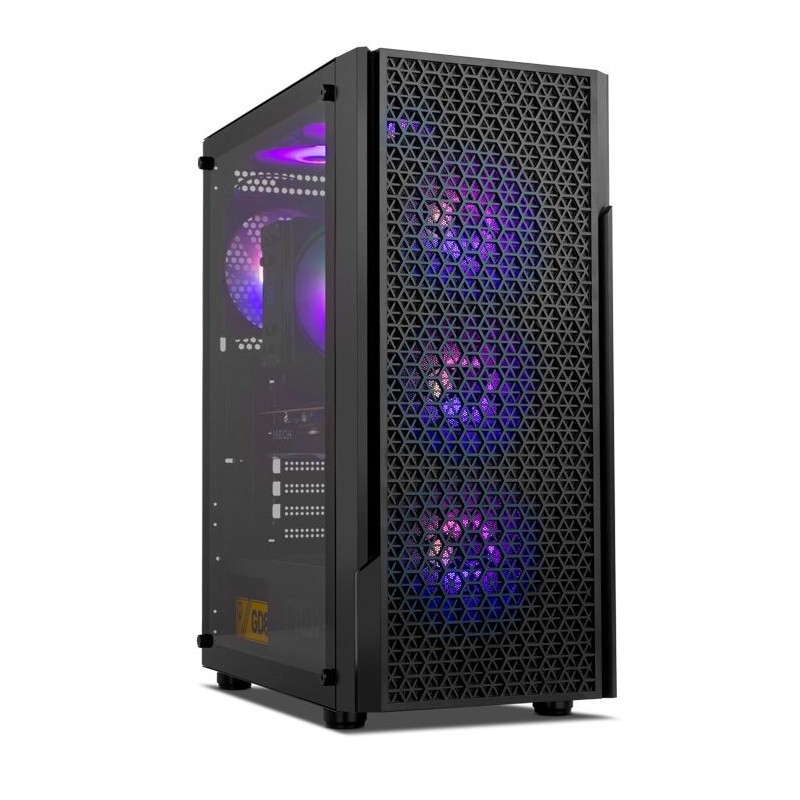 Caja Gaming NOX USB ATX mATX ITX Negra (NXINFTYBETA)
