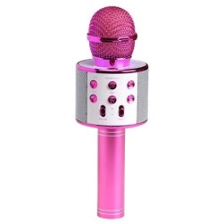 Micrófono Karaoke DENVER Bluetooth Rosa (KMS-20PMK2)