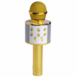 Micrófono Karaoke DENVER Bluetooth Dorado (KMS-20GOMK2)