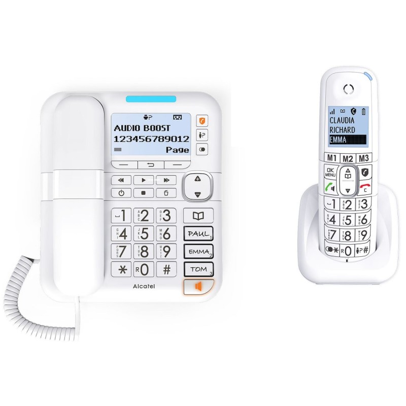 Teléfono Fijo/Inalámb Alcatel XL785 Blanco (ATL1423303)