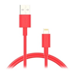 Cable NUBBEH USB-A/Lightning 1m 2A Rojo (NBTCABLALR1)