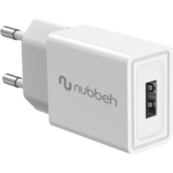 Cargador Pared NUBBEH 1USB-A 10W Blanco(NBWALLCHUSBW10)