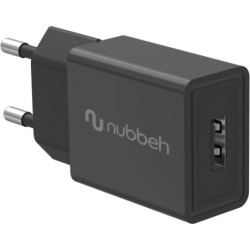 Cargador Pared NUBBEH 1USB-A 10W Negro (NBWALLCHUSBB10)