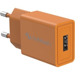 Cargador Pared NUBBEH USB-A 10W Naranja(NBWALLCHUSBO10)