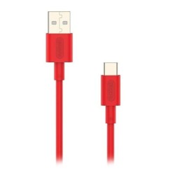 Cable NUBBEH Elisium USB-A/USB-C 1m Rojo (NBTCABLACR1)
