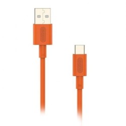Cable NUBBEH Elisium USB-A/USB-C Naranja (NBTCABLACO1)