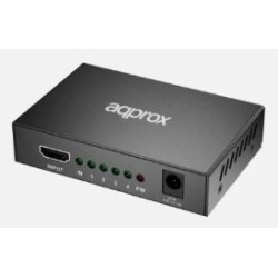 Splitter Approx 4K/30Hz 4xHDMI Negro (APPC31V3)