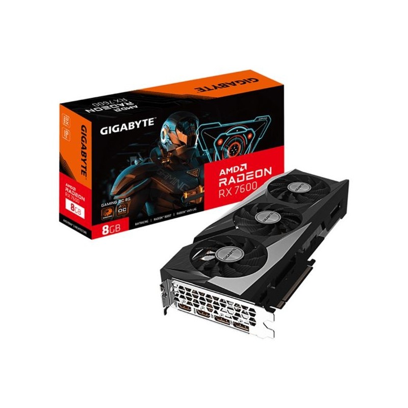 GIGABYTE RX7600 OC 8Gb GDDR6 (GV-R76GAMING OC-8GD)