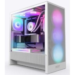 Caja NZXT H5 Flow RGB ATX EATX Blanca (CC-H52FW-R1)