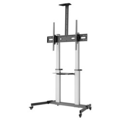 Soporte Suelo EQUIP con Ruedas 60in-100in Plata EQ650631)