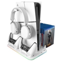 Soporte Mars Gaming RGB para PS5 Blanco (MPS5B2)