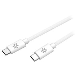 Cable CELLY USB-C a USB-C 1.5m Blanco (USBCUSBCCOTTWH)