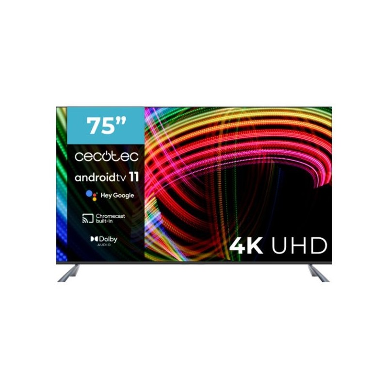 TV CECOTEC A3 ALU30075 75in LED 4K UHD Smart TV (02624)