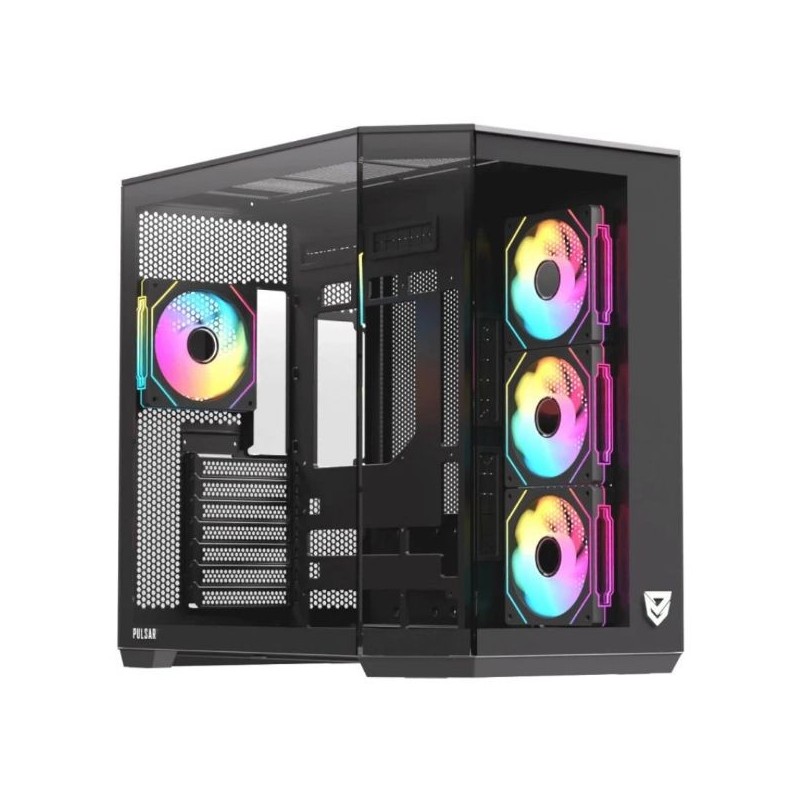 Caja Nfortec Pulsar ARGB ATX ITX Negra (NF-CS-PULSAR-B)