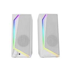Altavoces Mars Gaming 2.0 15W RGB 3.5mm Blancos (MS72W)